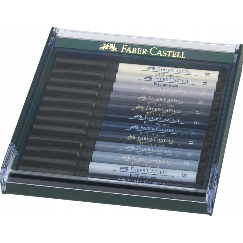 Outlet PITT ARTIST FABER-CASTELL Zestaw 12 Pisaków Różnokolorowych