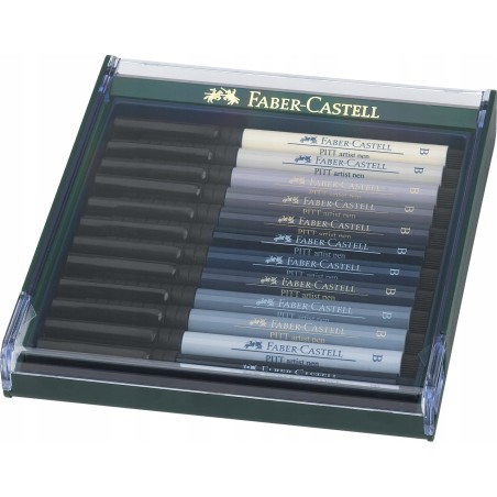 Outlet PITT ARTIST FABER-CASTELL Zestaw 12 Pisaków Różnokolorowych