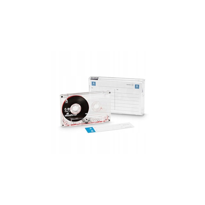 Outlet Kaseta magnetofonowa MediaRange MRC90 90 minTyp 1 Czarno-Biała