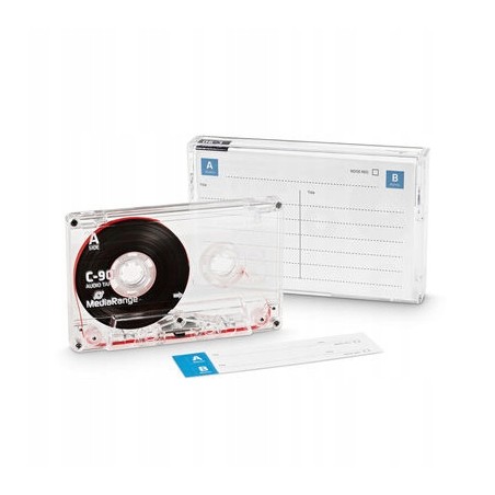 Outlet Kaseta magnetofonowa MediaRange MRC90 90 minTyp 1 Czarno-Biała