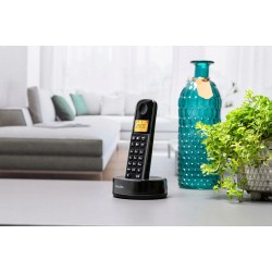 Outlet Telefon bezprzewodowy na baterie Philips D1651B/01 1,6 cala czarny