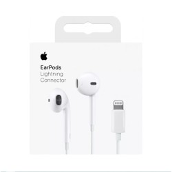 Outlet Słuchawki przewodowe douszne Apple EarPods (Lightning) białe