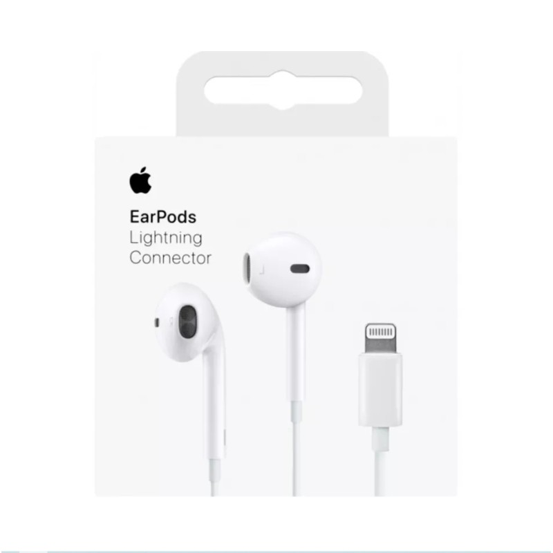 Outlet Słuchawki przewodowe douszne Apple EarPods (Lightning) białe