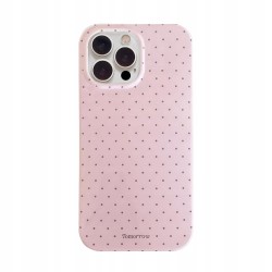 Outlet Reownest Etui do iPhone 13 Pro Różowe Kropki Soft TPU Vintage