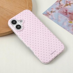 Outlet Reownest Etui do iPhone 13 Pro Różowe Kropki Soft TPU Vintage