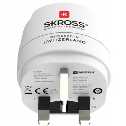Outlet SKROSS Podróżny Adapter Wtyczka Europejska do Wtyczki Brytyjskiej