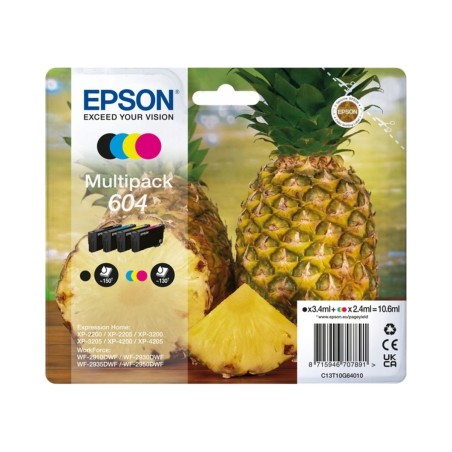 Outlet ZESTAW TUSZY EPSON 604 4x C13T10G64010 10,6ml 4 kolory