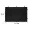Outlet QWORK Mata na naszywki z rzepem 110x70 cm z oczkami czarna