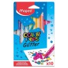 Outlet Maped Color'Peps Glitter Flamastry brokatowe 9 sztuk