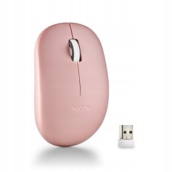 USZKODZONY Myszka Bezprzewodowa NGS Fog Pro 1000 DPI 92g Oburęczna Różowa