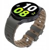 Outlet Pasek silikonowy 20mm szaro-beżowy do Samsung Galaxy Watch 7 6 5 4