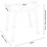 Outlet Siedzisko prysznicowe Aidapt VB540B 26 × 40 × 62 cm Szare