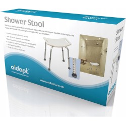 Outlet Siedzisko prysznicowe Aidapt VB540B 26 × 40 × 62 cm Szare