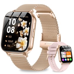 Outlet Fitoncloud Smartwatch Damski 1.83" 1000mAh Rozmowy BT Różowe Złoto