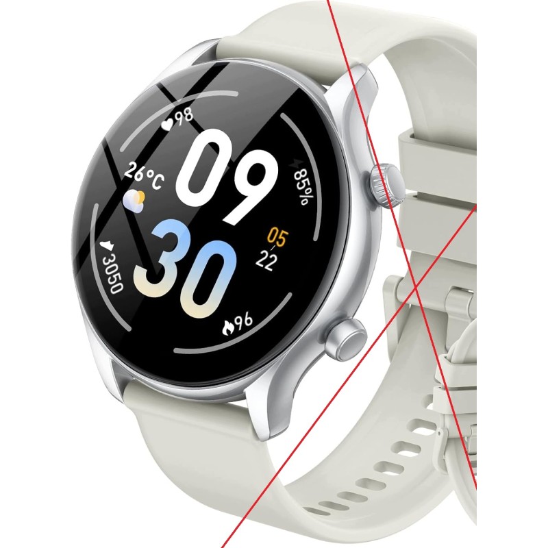 Outlet Smartwatch Damski TFT-LCD 1.39" HD SpO2 BT 5.3 IP68 Snow White