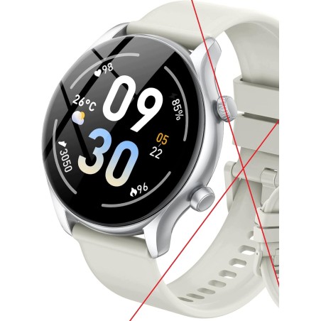 Outlet Smartwatch Damski TFT-LCD 1.39" HD SpO2 BT 5.3 IP68 Snow White