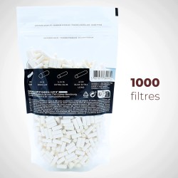 Outlet Filtry do papierosów slim 1000 szt bawełniane 6mm do skręcania