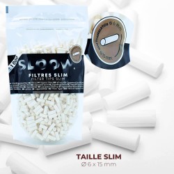 Outlet Filtry do papierosów slim 1000 szt bawełniane 6mm do skręcania