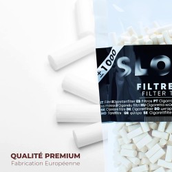 Outlet Filtry do papierosów slim 1000 szt bawełniane 6mm do skręcania