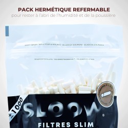 Outlet Filtry do papierosów slim 1000 szt bawełniane 6mm do skręcania