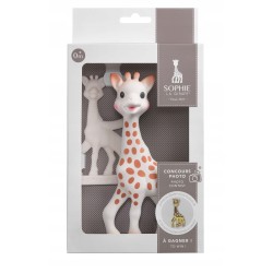 Outlet Gryzak Sophie La Girafe kauczukowy beżowy z gryzaczkiem