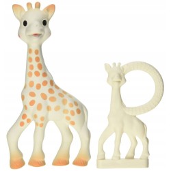 Outlet Gryzak Sophie La Girafe kauczukowy beżowy z gryzaczkiem