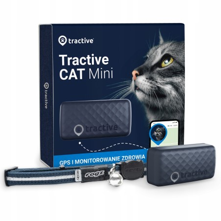 Outlet Tractive CAT lokalizator mini wododporny 55x28x17mm 25g granatowy