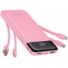 Outlet Powerbank 5V 3A 10000 mAh z wbudowanymi kablami USB A / USB C /