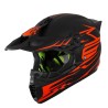Kask dziecięcy Cross Enduro z goglami i rękawicami L 56-57 cm czerwony