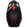 Kask dziecięcy Cross Enduro z goglami i rękawicami L 56-57 cm czerwony