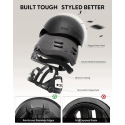 Outlet InnerKing DXH-911 kask rowerowy unisex rozmiar L 59-61,5 cm czarny