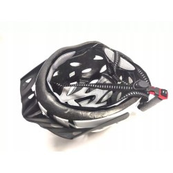 Outlet Kask Rowerowy Regulowany Fischer S/M 52-59cm Oświetlenie Led Tył