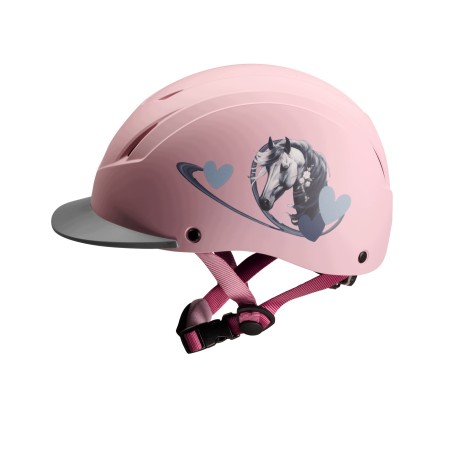Kask jeździecki Pfiff ProtectionX różowy r. XS