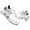 Outlet Buty na kółkach 2w1 Deformation Roller Skates R.39 Biały/różowy