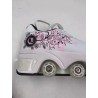 Outlet Buty na kółkach 2w1 Deformation Roller Skates R.39 Biały/różowy