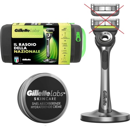 Outlet Zestaw Gillette Labs: maszynka, krem do golenia, stojak magnetyczny