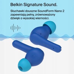 Outlet Bezprzewodowe Słuchawki Dokanałowe SoundForm Nano2 Niebieskie