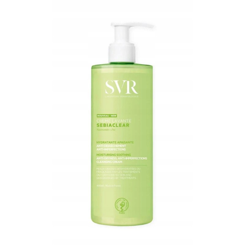 SVR Sebiaclear Creme Lavante 400ml krem myjący do skóry trądzikowej