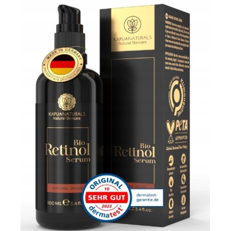 Kapua Naturals serum z retinolem 100ml organiczne wygładzające do twarzy