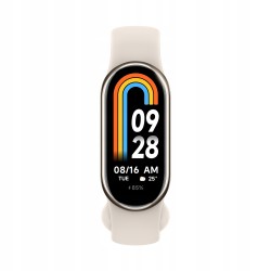 USZKODZONY Xiaomi Smart Band 8 AMOLED 1,62 tętno SpO2 5ATM Złoty