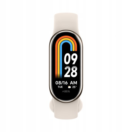 USZKODZONY Xiaomi Smart Band 8 AMOLED 1,62 tętno SpO2 5ATM Złoty