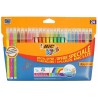 Outlet BIC Kid Couleur Fluo flamastry pisaki dziecięce 24 sztuki zmywalne