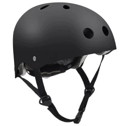 Outlet Ease Kask rowerowy do jazdy na deskorolce BMX regulowany czarny