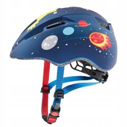 Kask rowerowy dziecięcy UVEX Kid 2 CC Kosmos Blue Rocket r. 46-52