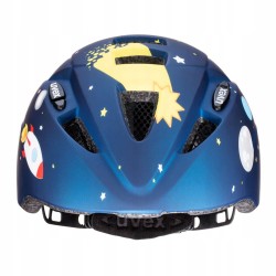 Kask rowerowy dziecięcy UVEX Kid 2 CC Kosmos Blue Rocket r. 46-52