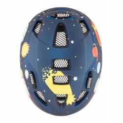Kask rowerowy dziecięcy UVEX Kid 2 CC Kosmos Blue Rocket r. 46-52