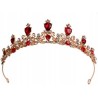 Outlet Diadem księżniczki ze strasu akcesoria do włosów 14,5 x 3,8 cm