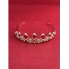 Outlet Diadem księżniczki ze strasu akcesoria do włosów 14,5 x 3,8 cm
