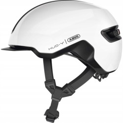 Kask rowerowy Abus Urban Hud-y LED Shiny White L 57-61cm