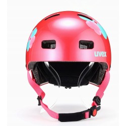Kask rowerowy Uvex Kid 3 pink flower r. 51-55 cm